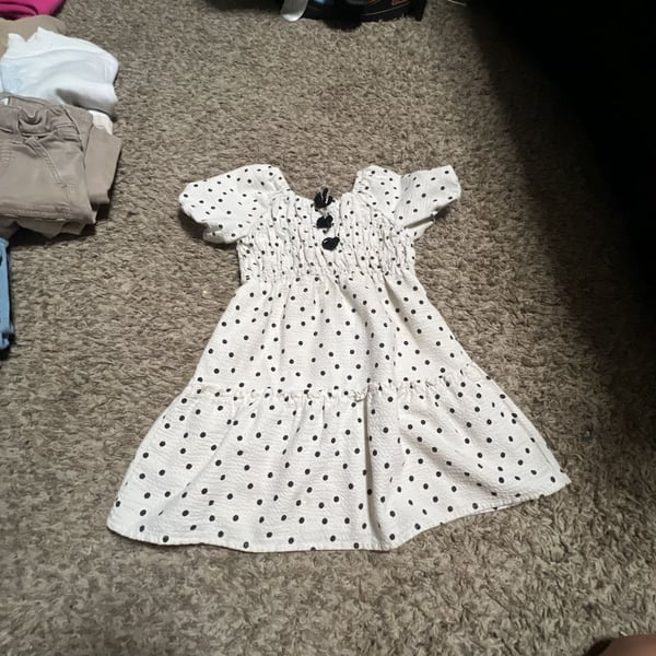 Zac Kids A Zac Posen Company Girls Polka Dot Smocked Tiered Dress