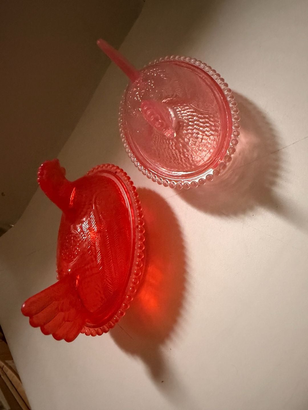 Pink Hen on a Nest Unbranded Acrylic (Plastic) Measures 5 Inches Long 1
