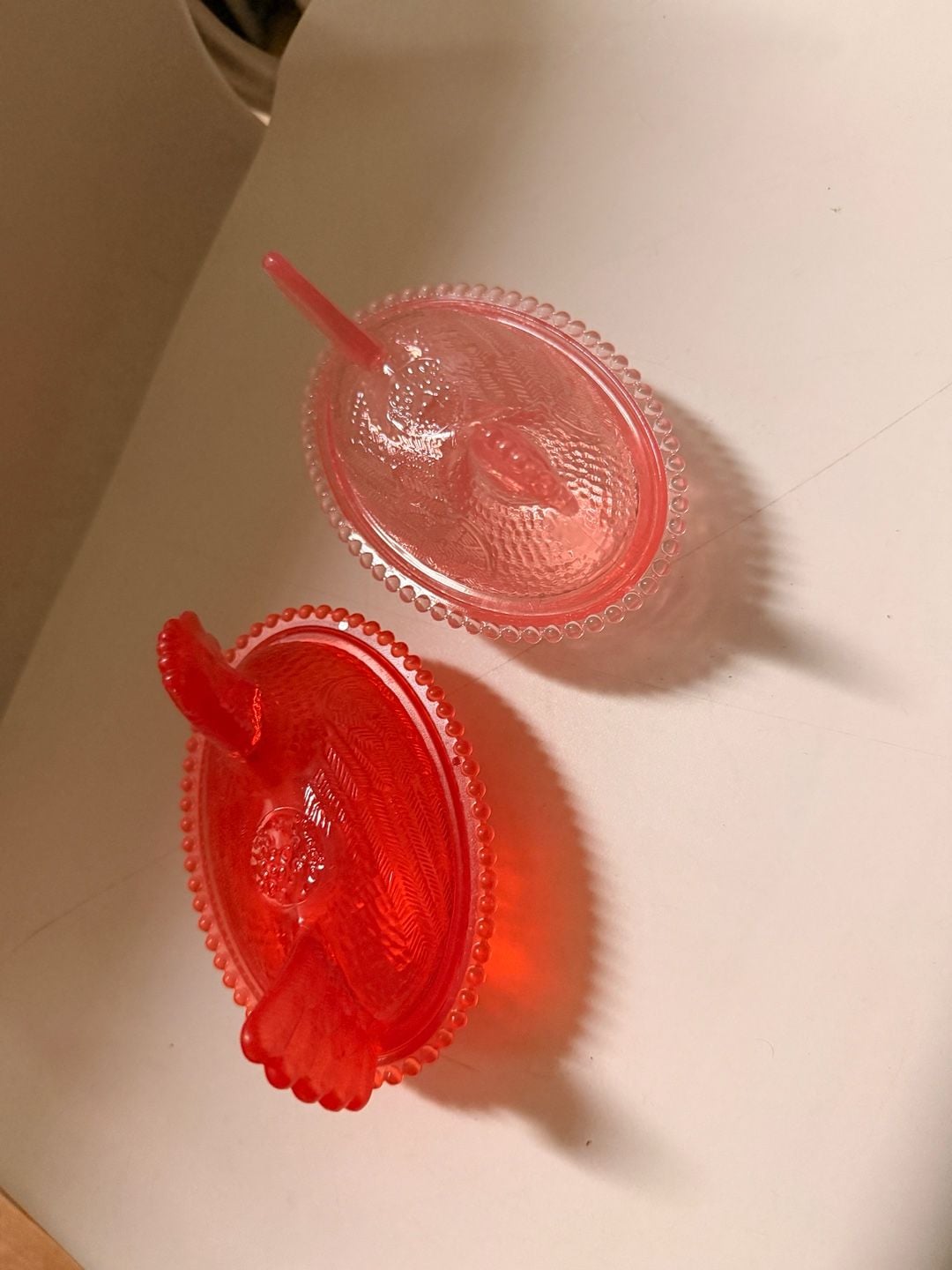 Pink Hen on a Nest Unbranded Acrylic (Plastic) Measures 5 Inches Long 3