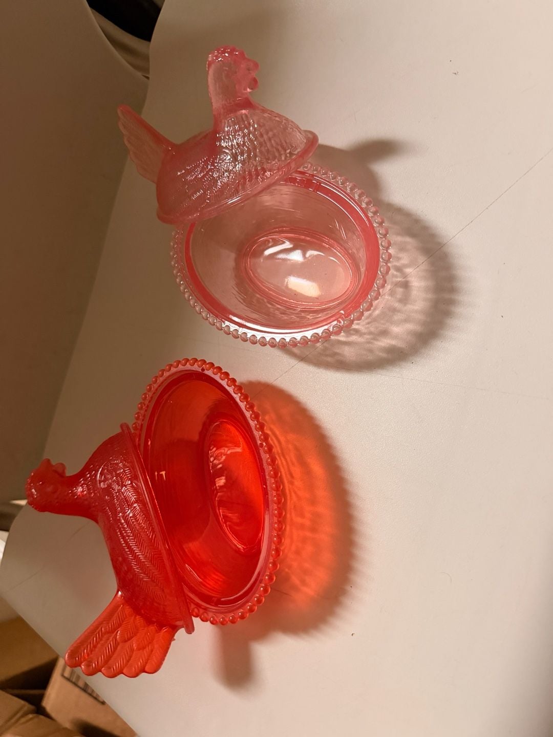 Pink Hen on a Nest Unbranded Acrylic (Plastic) Measures 5 Inches Long 4