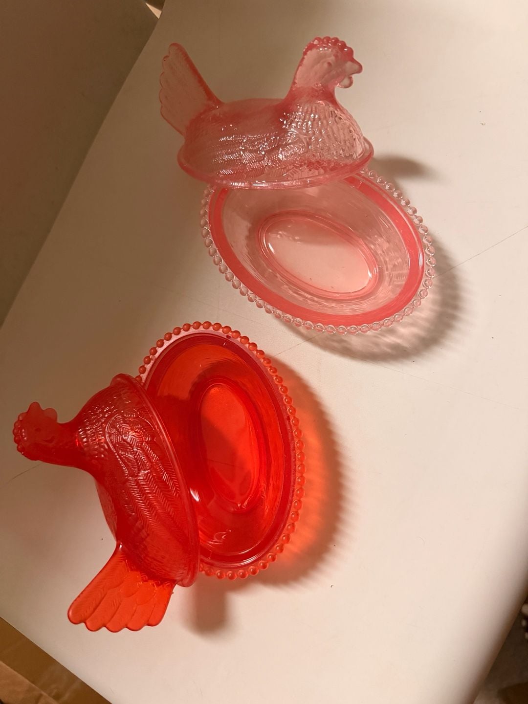 Pink Hen on a Nest Unbranded Acrylic (Plastic) Measures 5 Inches Long 6