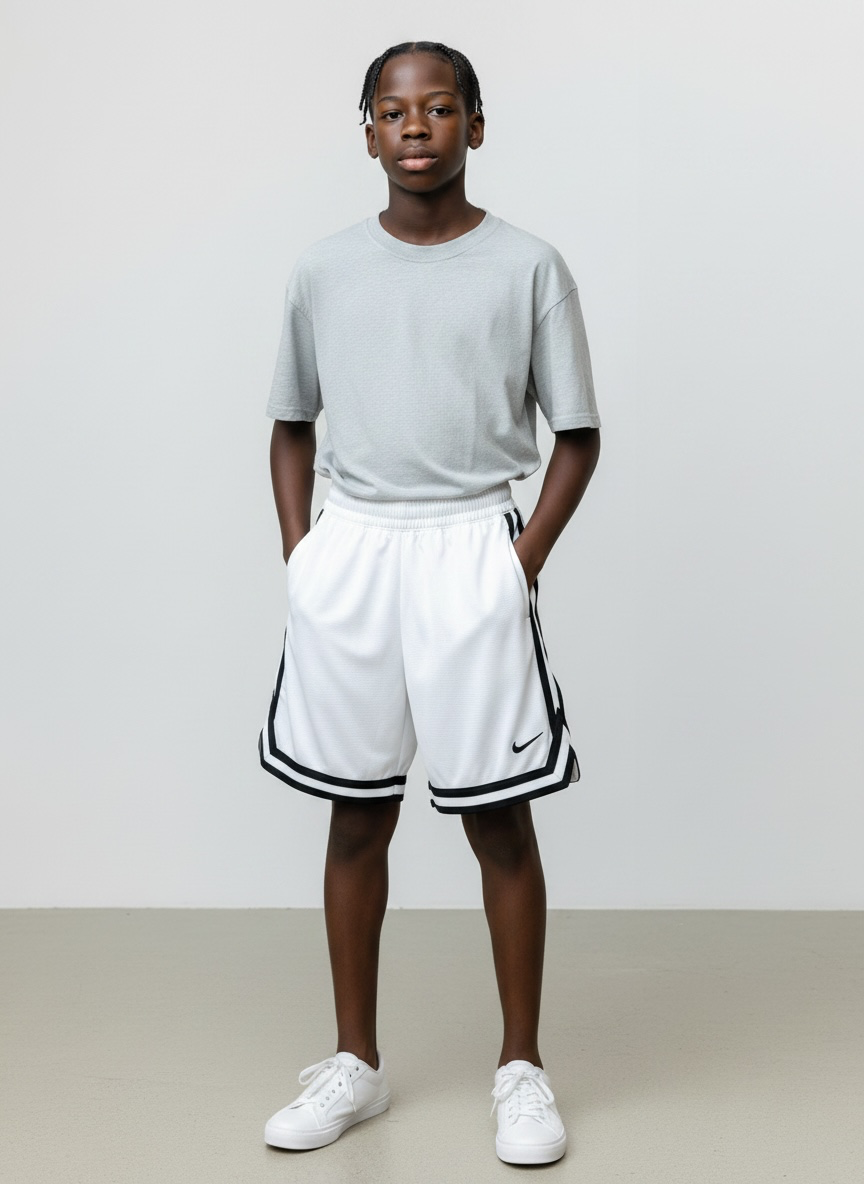 Nike Dri-FIT DNA Boys' Basketball Shorts White/Black 2