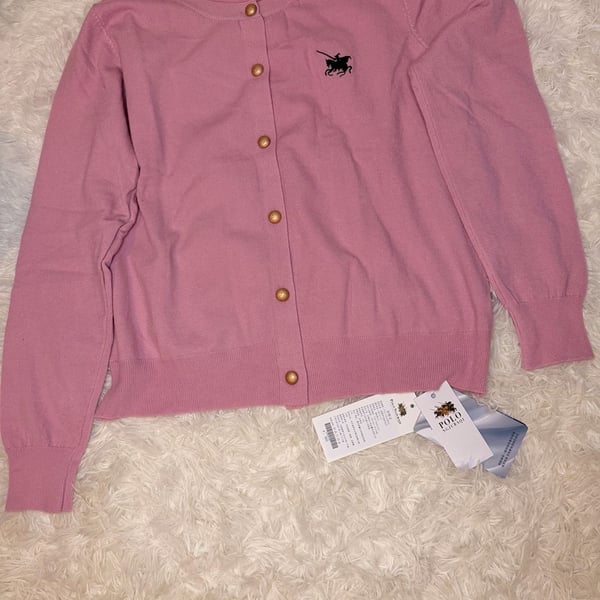 Polo Ngjubaqi Women's  with Horse Embroidery and Gold-Tone Buttons