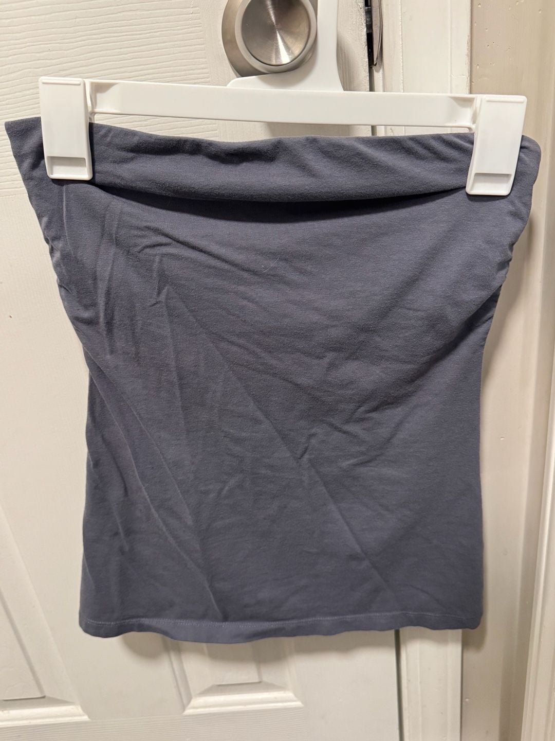 Mossimo Women's Gray Cotton-Spandex Tube Top 1