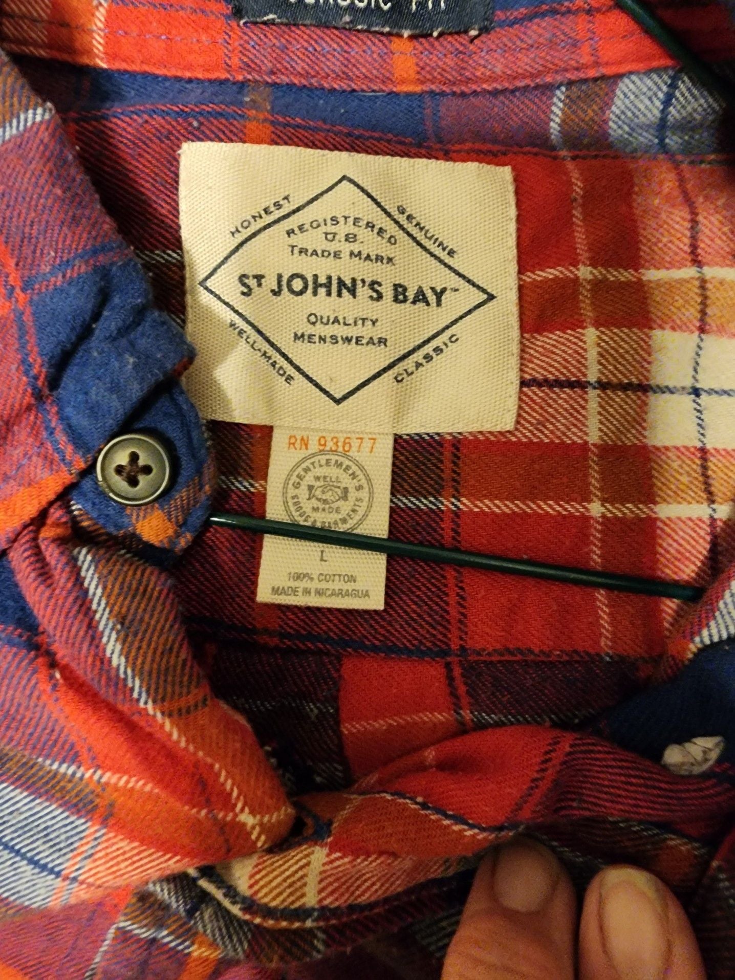 St. John's Bay Classic Fit Plaid Long Sleeve Flannel Button-Down Shirt 2