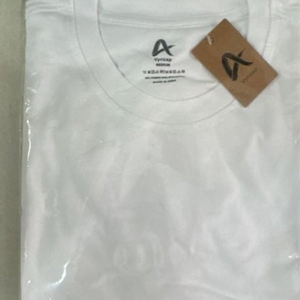 Vynzap Crew Neck Short Sleeve T-Shirt - White
