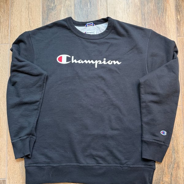 Champion Authentic Athleticwear Black Crewneck Sweatshirt
