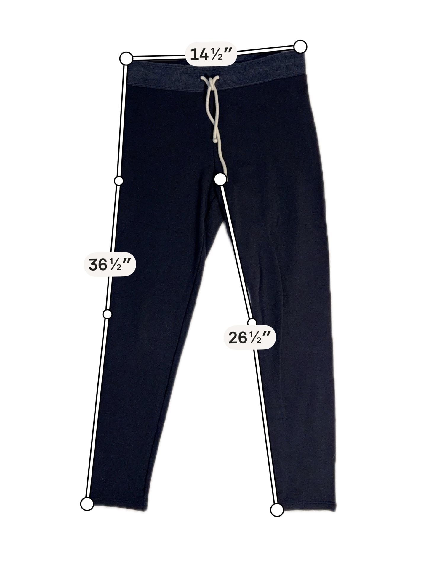 Abercrombie & Fitch Women's Ribbed Waistband Drawstring Leggings 5