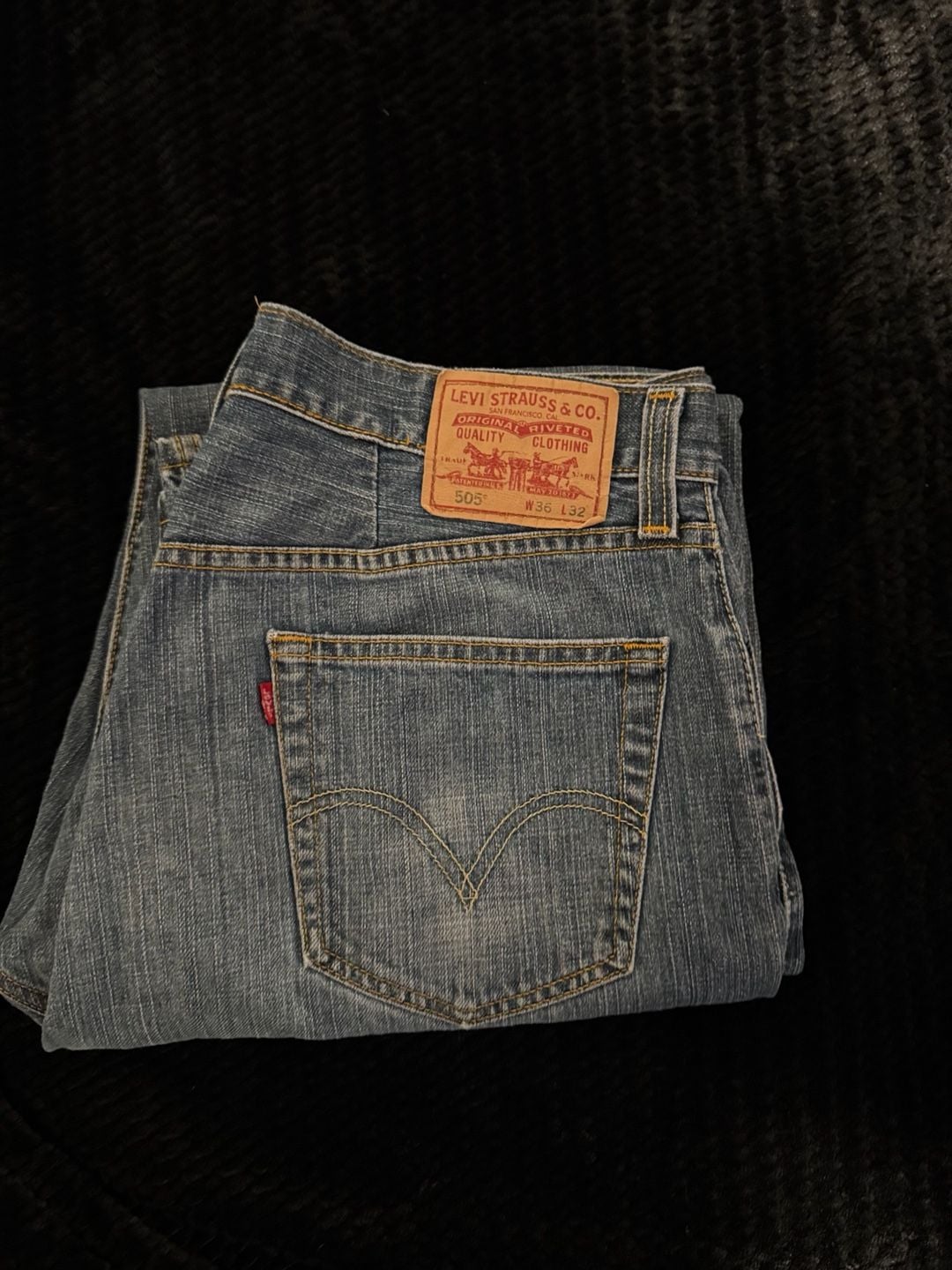 Levi's 505 Regular Fit Straight Leg Jeans 5