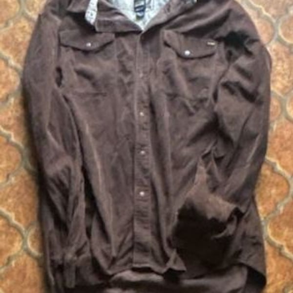 Volcom Workwear Corduroy Long Sleeve Button-Down Shirt