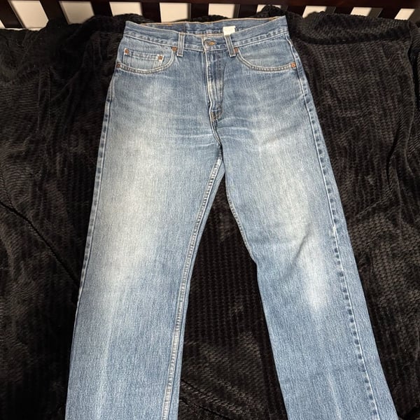 Levi's 505 Regular Fit Straight Leg Jeans, Light Wash, Size 32x30