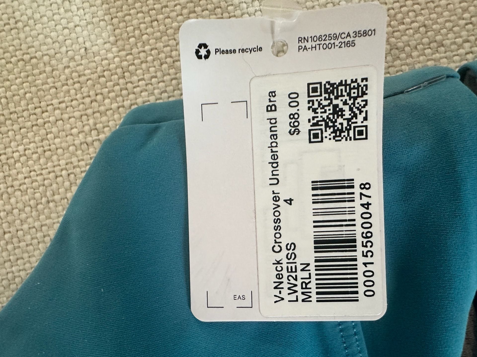 Lululemon V-Neck Crossover Underband Bra 2