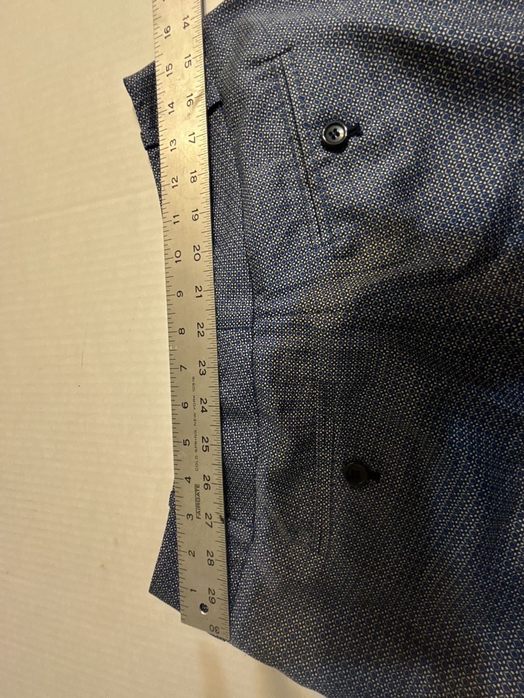 The Limited Women's Geometric Pattern Tailored Shorts Blue/White Size 4 3