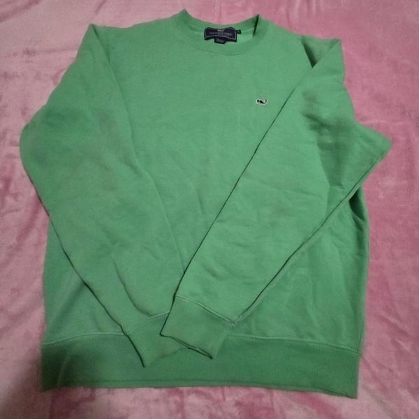 Vineyard Vines Men's Solid Crewneck Sweatshirt Green