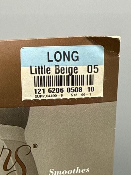 NOS J Ferrar Subtle Shapers Total Support Pantyhose Little Beige Long New Vtg 3