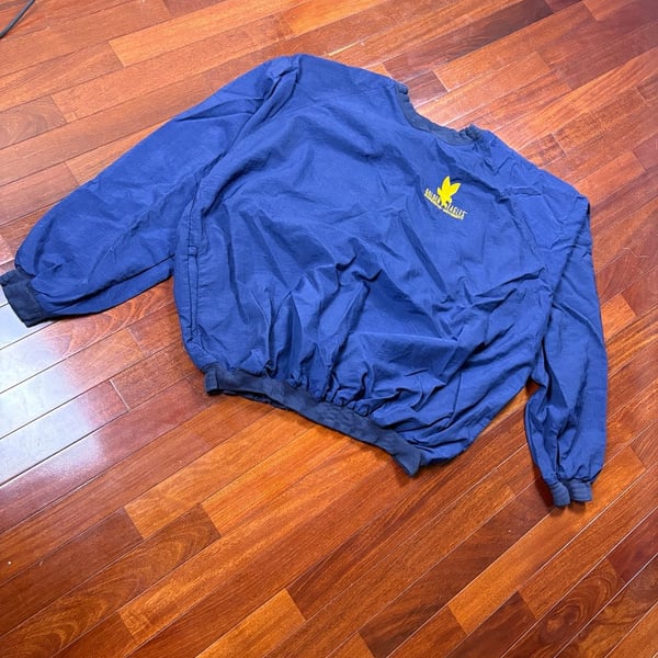 Vintage USA Made Holloway Marquette Golden Eagles Windbreaker Jacket XXL Navy