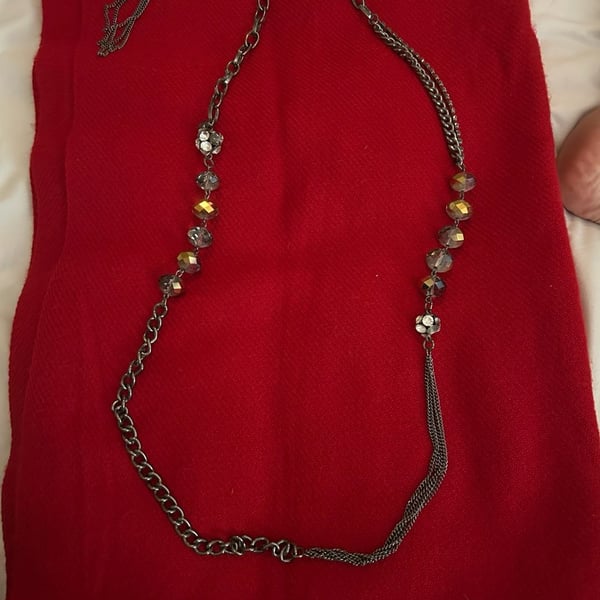 Brighton Sol E Luna Multi-Strand Two-Tone Crystal Bead Station Necklace