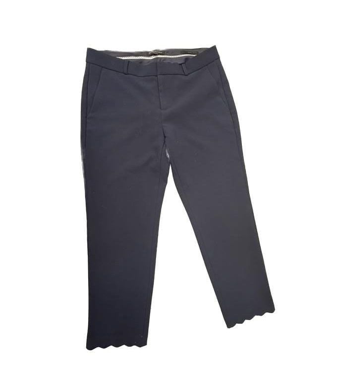 Banana Republic Avery Scallop-Hem Tailored Ankle Pants 2