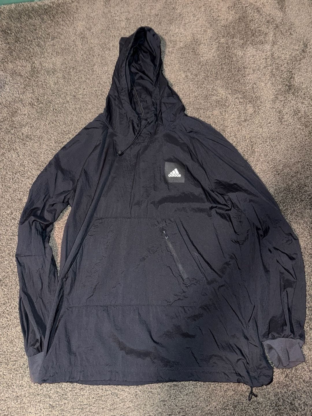 Adidas Essentials Woven nylon Pullover Hoodie M /Jogger S mens Set 2