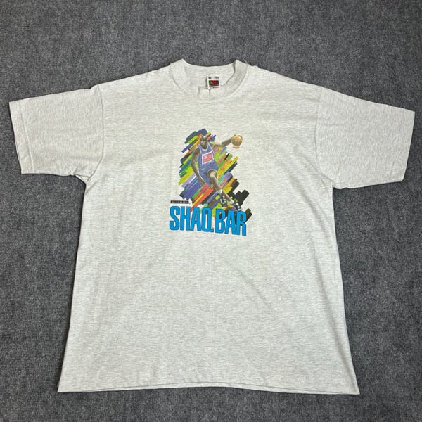 Vintage 1995 Shaquille O'Neal Shaq Bar Nutrilite Graphic T-Shirt