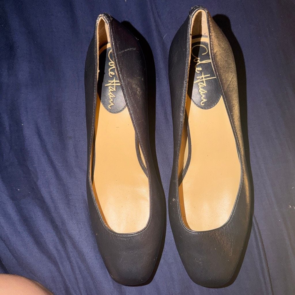 Cole Haan Nike Air Black Leather Heel 1