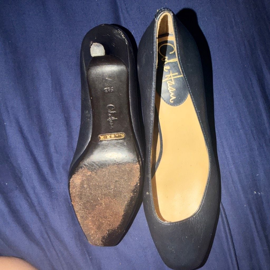 Cole Haan Nike Air Black Leather Heel 2