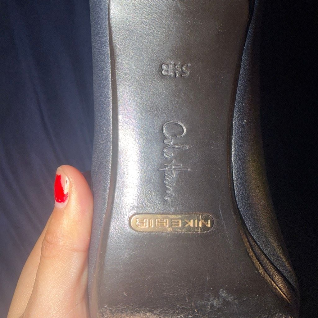Cole Haan Nike Air Black Leather Heel 3