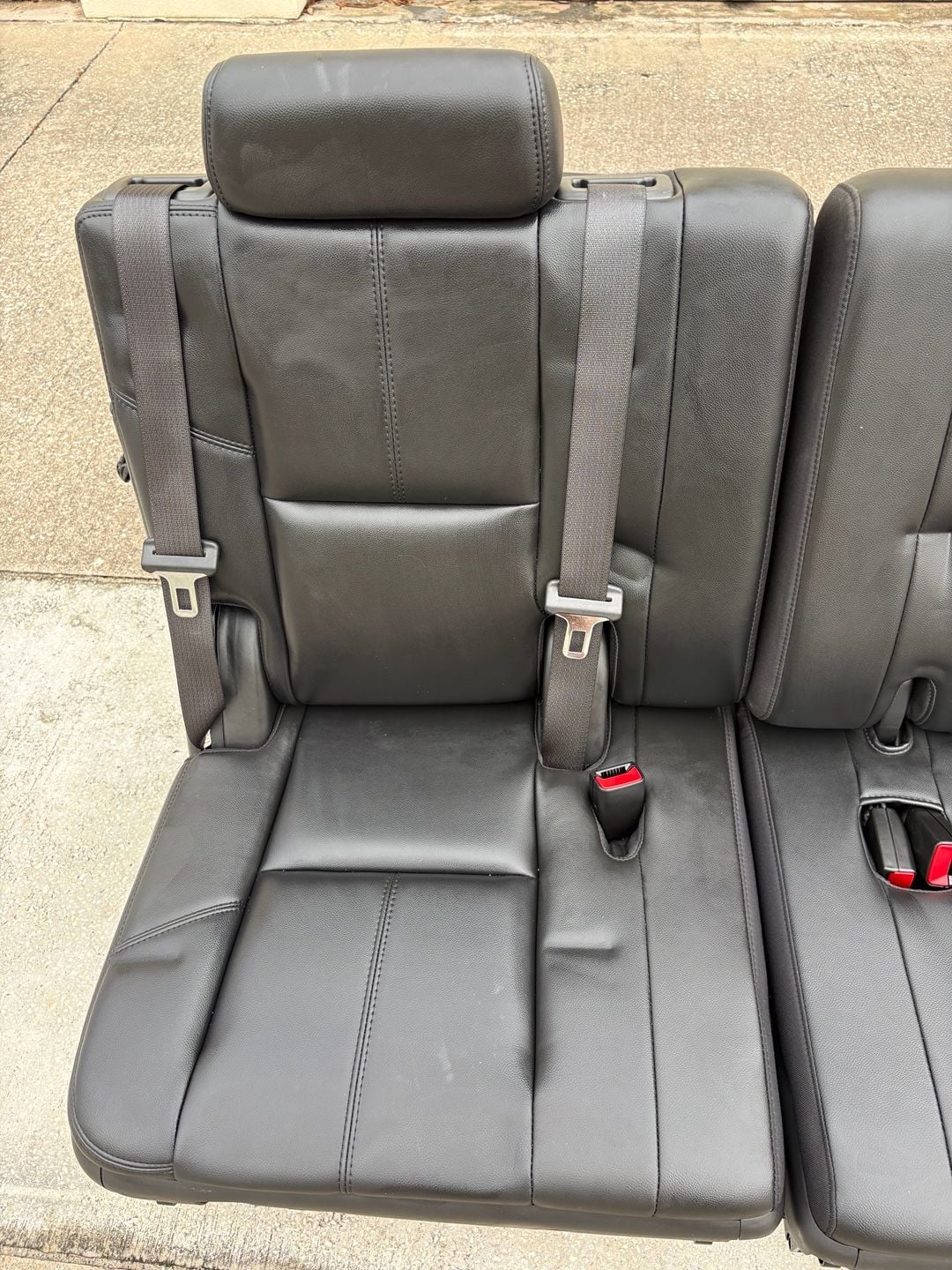 CHEVY GMC OEM TAHOE YUKON BLACK 3RD ROW SEATS 2007-2014 12