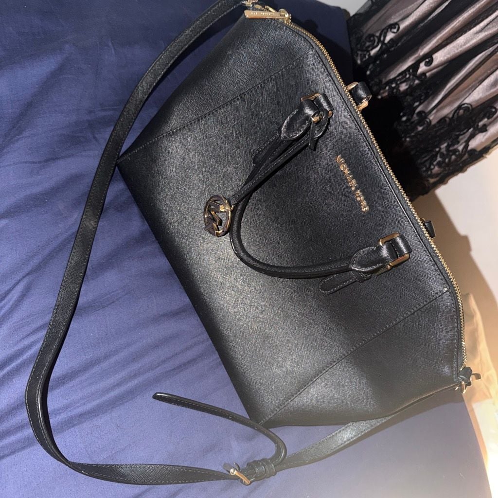 Michael Kors Saffiano Leather Dome Satchel Bag 2