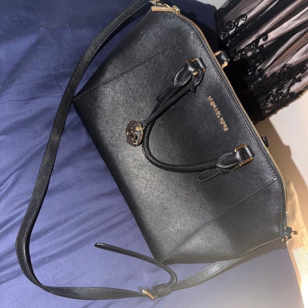 Michael Kors Saffiano Leather Dome Satchel Bag