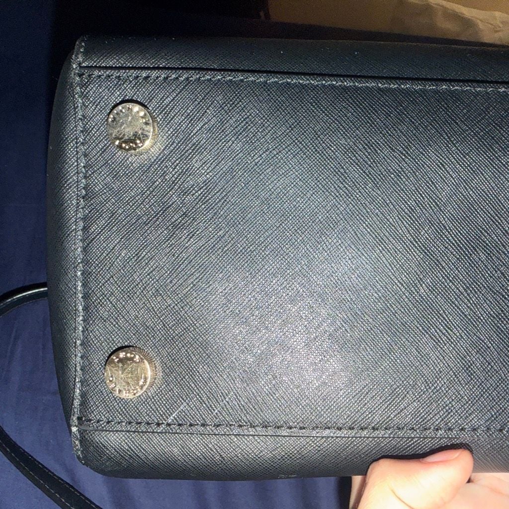Michael Kors Saffiano Leather Dome Satchel Bag 6