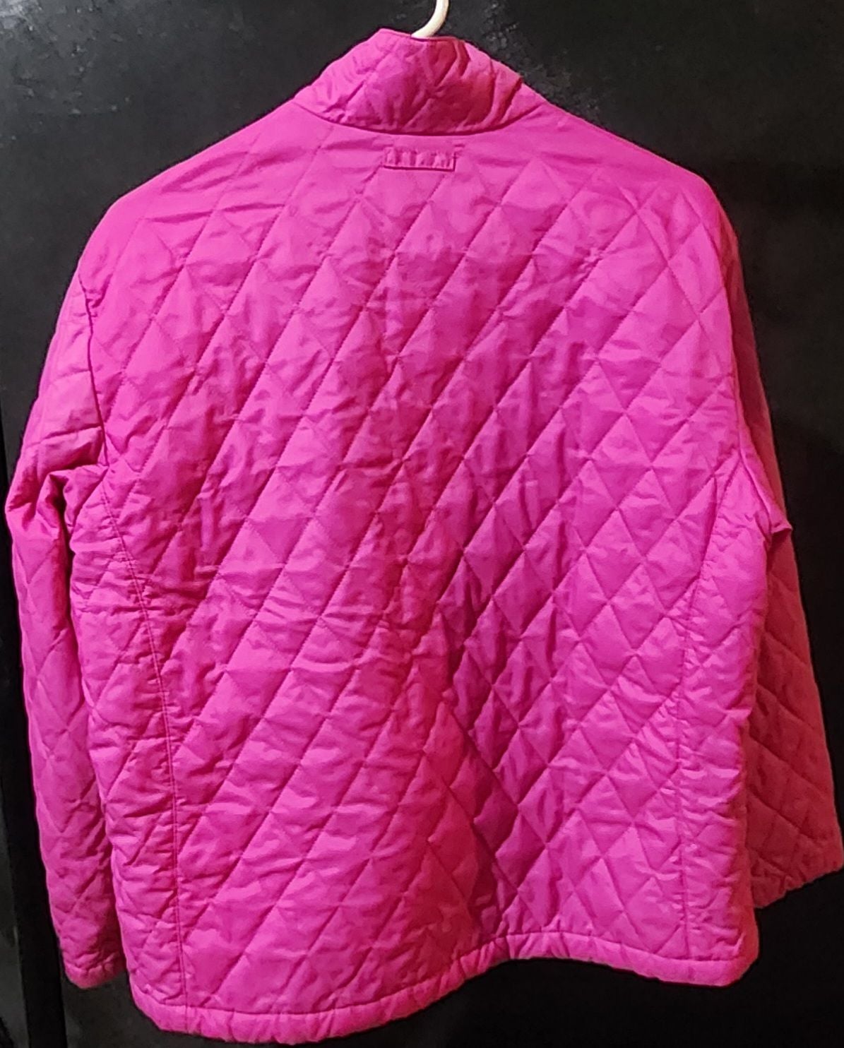 Lands' End Girls' Quilted Full-Zip Jacket in Hot Pink 3