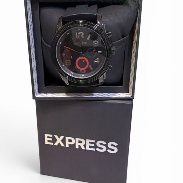 Express FMDEX1740 Chronograph Men's Silicone Strap Watch
