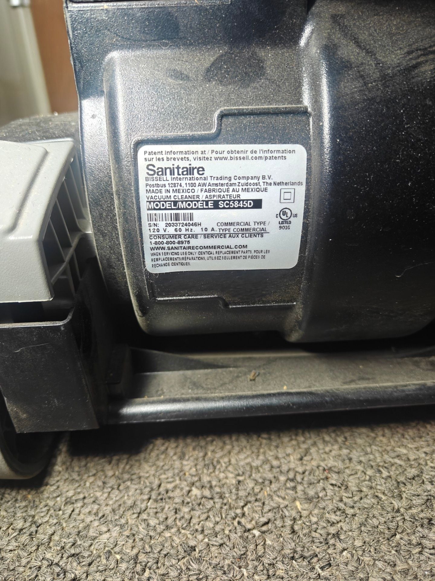 Sanitaire QuietClean Upright Commercial Vacuum SC5845D 6