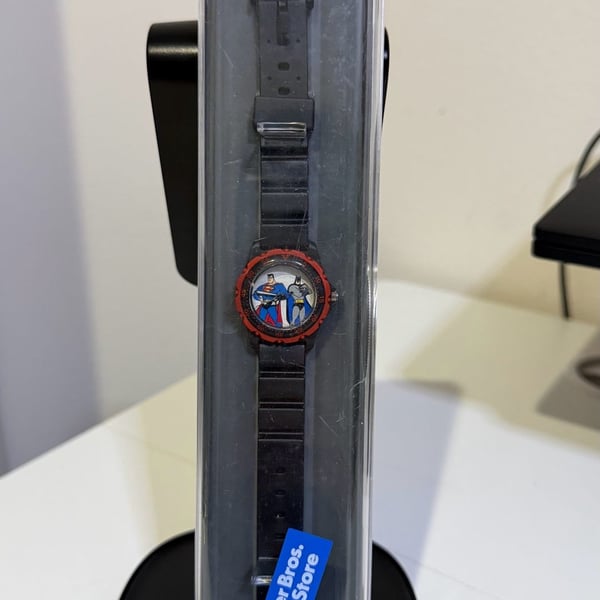 BATMAN & SUPERMAN WATCH Warner Bros Exclusive 1998 DC 