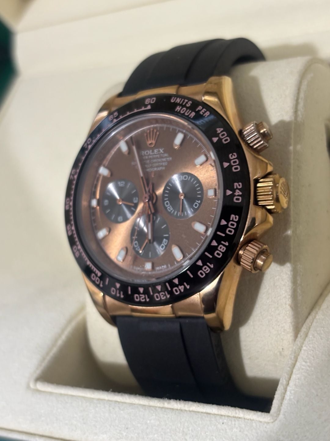 Rolex Daytona 116515LN Everose Gold with Chocolate Dial and Oysterflex Bracelet Replica 2