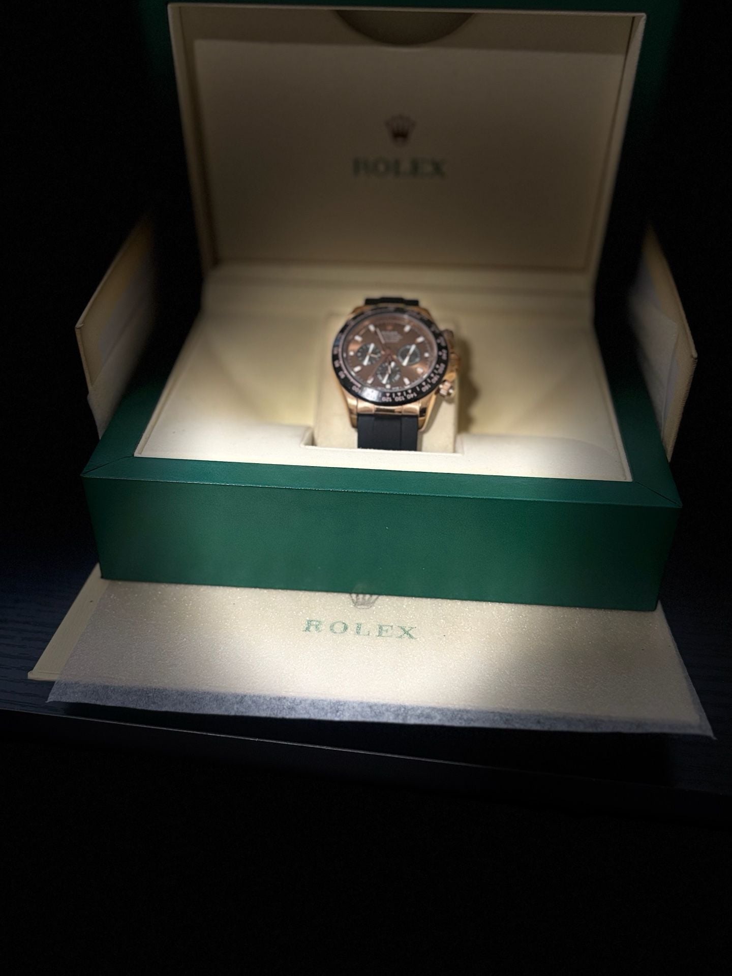 Rolex Daytona 116515LN Everose Gold with Chocolate Dial and Oysterflex Bracelet Replica 3