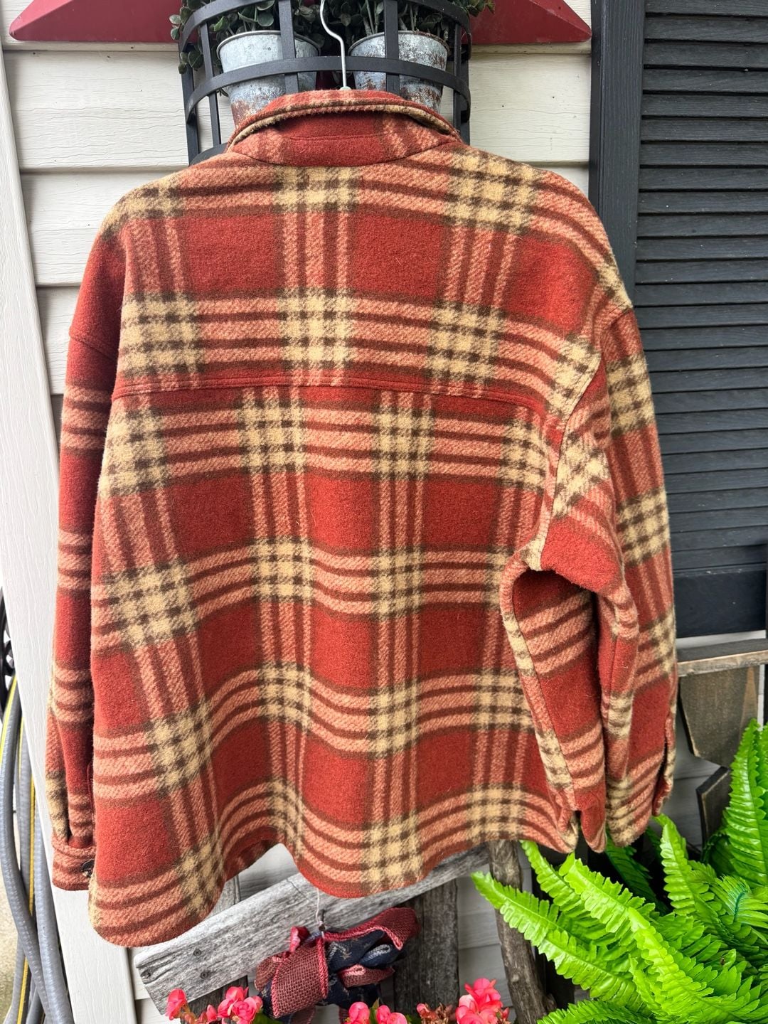 Maurices Women's Plaid Button-Front Shacket Jacket 4