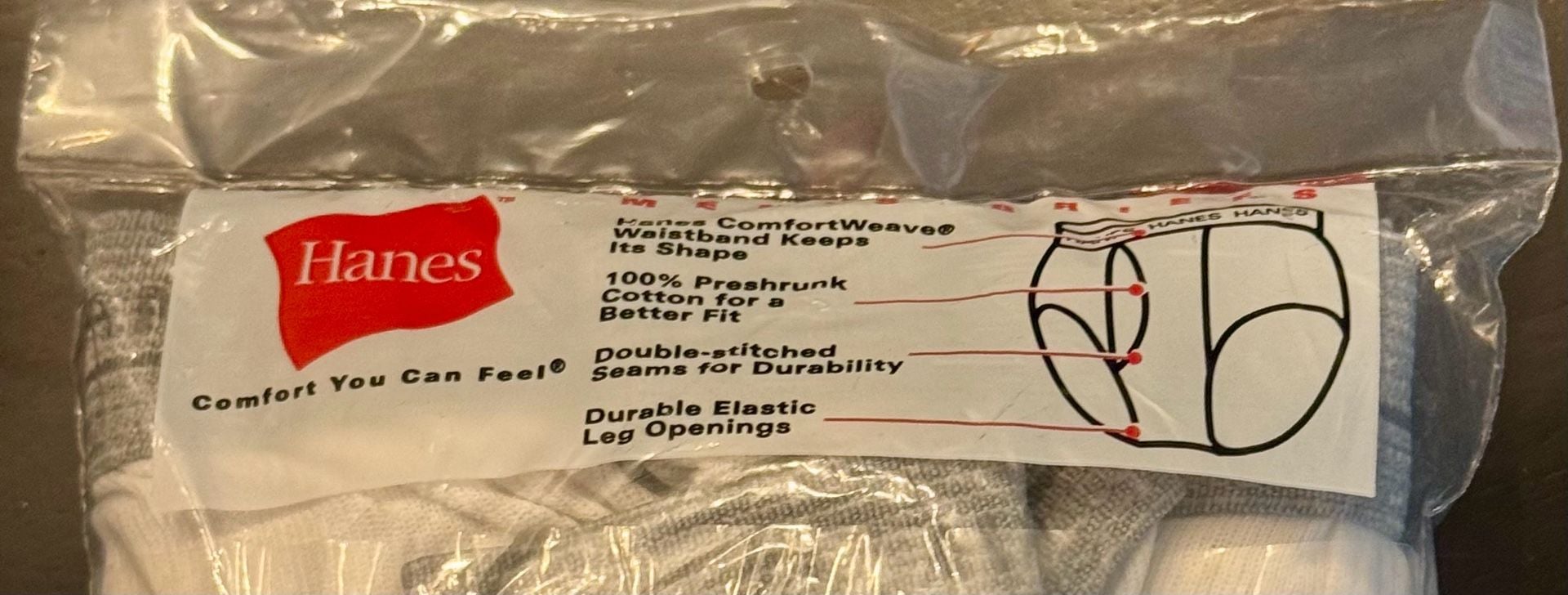 Vintage Hanes Big Men's 100% Preshrunk Cotton Briefs 3-Pack, Size 2X (46-48) 4