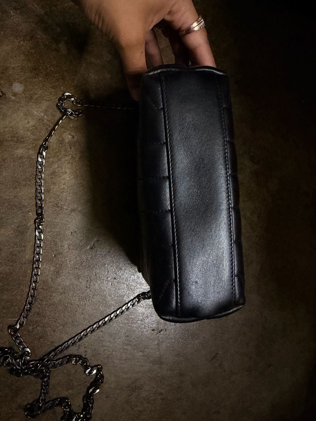 Saint Laurent Loulou Toy Quilted Chevron Leather Crossbody Bag original 5