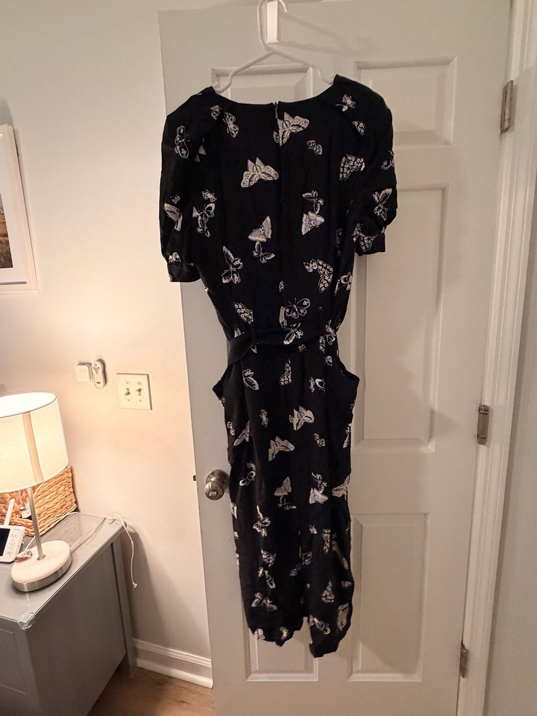 BGL Fashion Group Women's Butterfly Square Neck Puff Sleeve Midi Sheath Dress 4