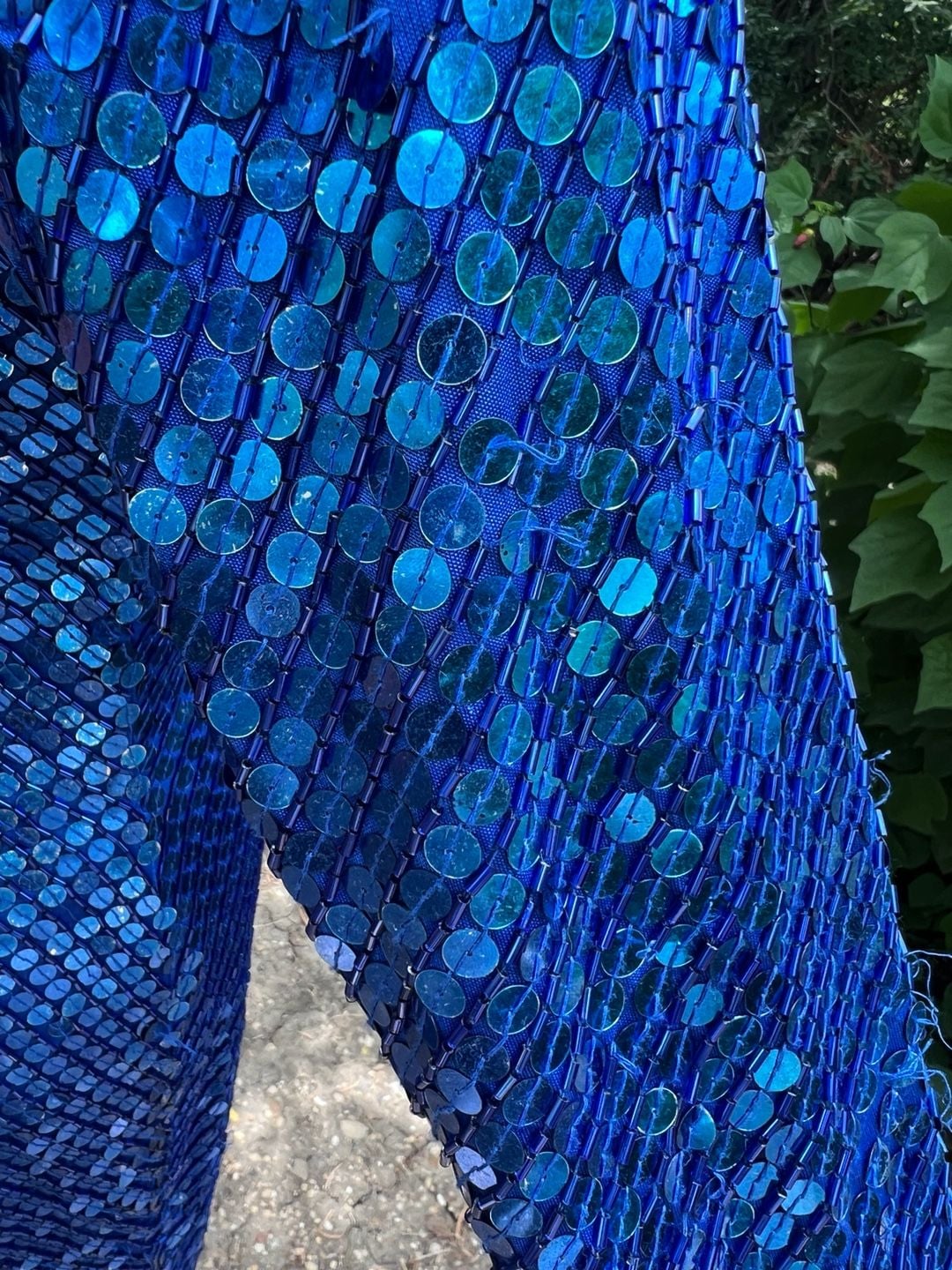 Vintage Nadine Hand Beaded Sequin Long Sleeve Dress 19