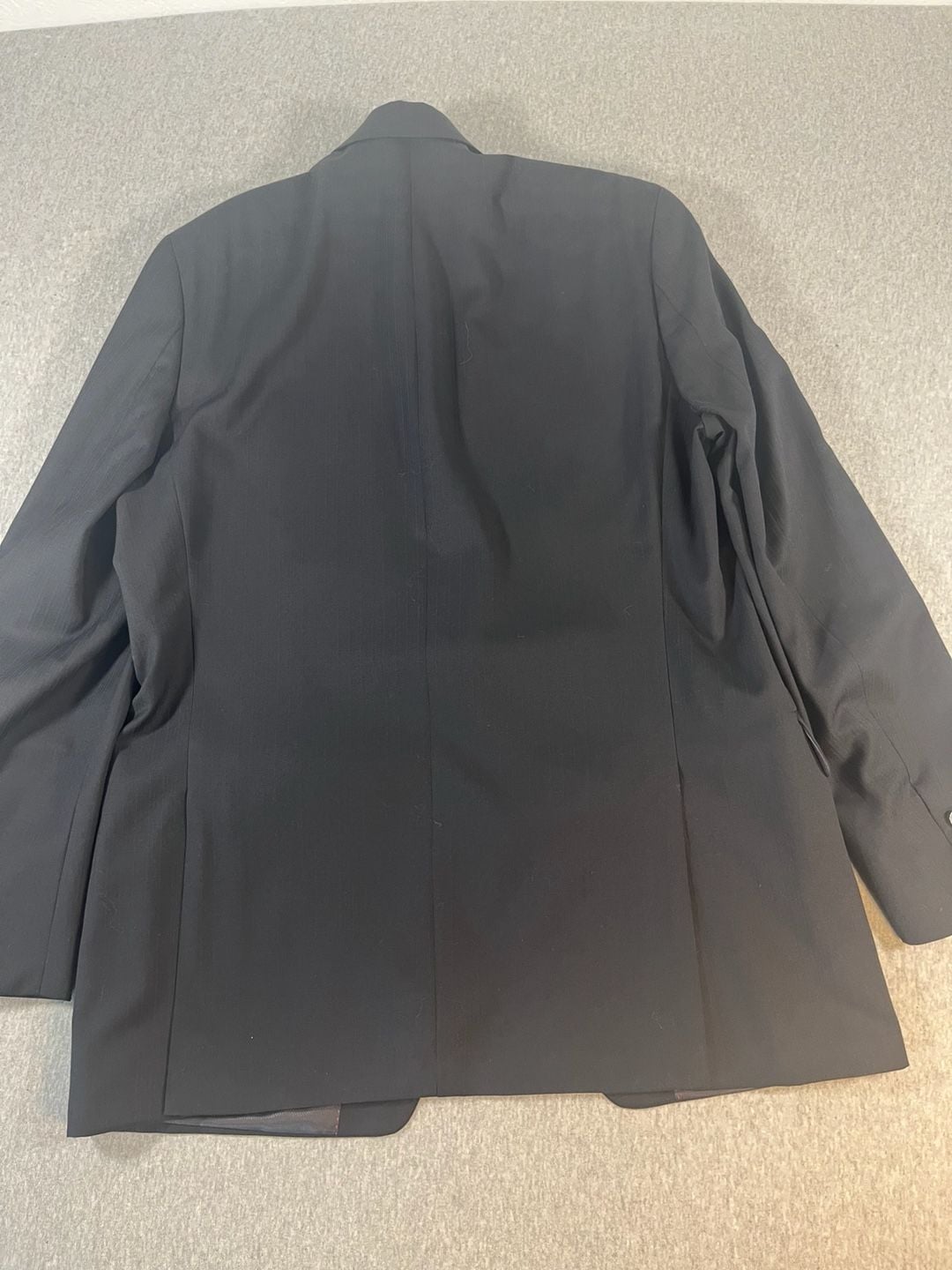 Alfani Men's Slim Fit Two-Button Suit Jacket in Black Striped Men’s 44L 5