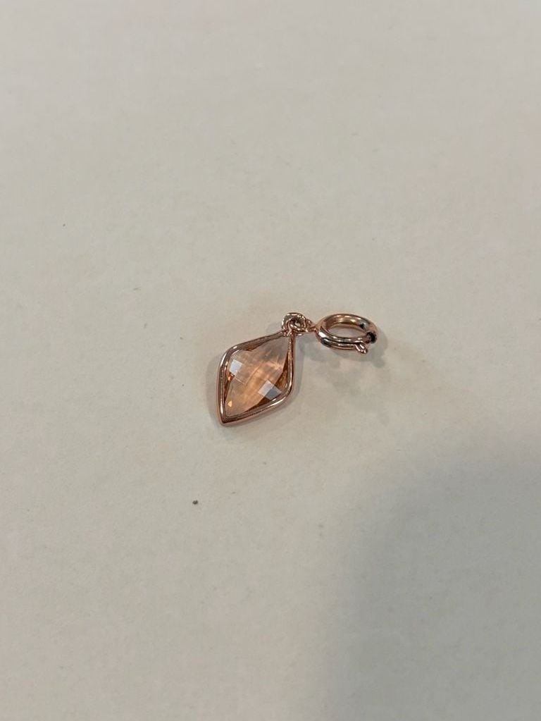 Set of 5 Rose Gold Tone Fashion Bracelets, a Ring and a Charm 8
