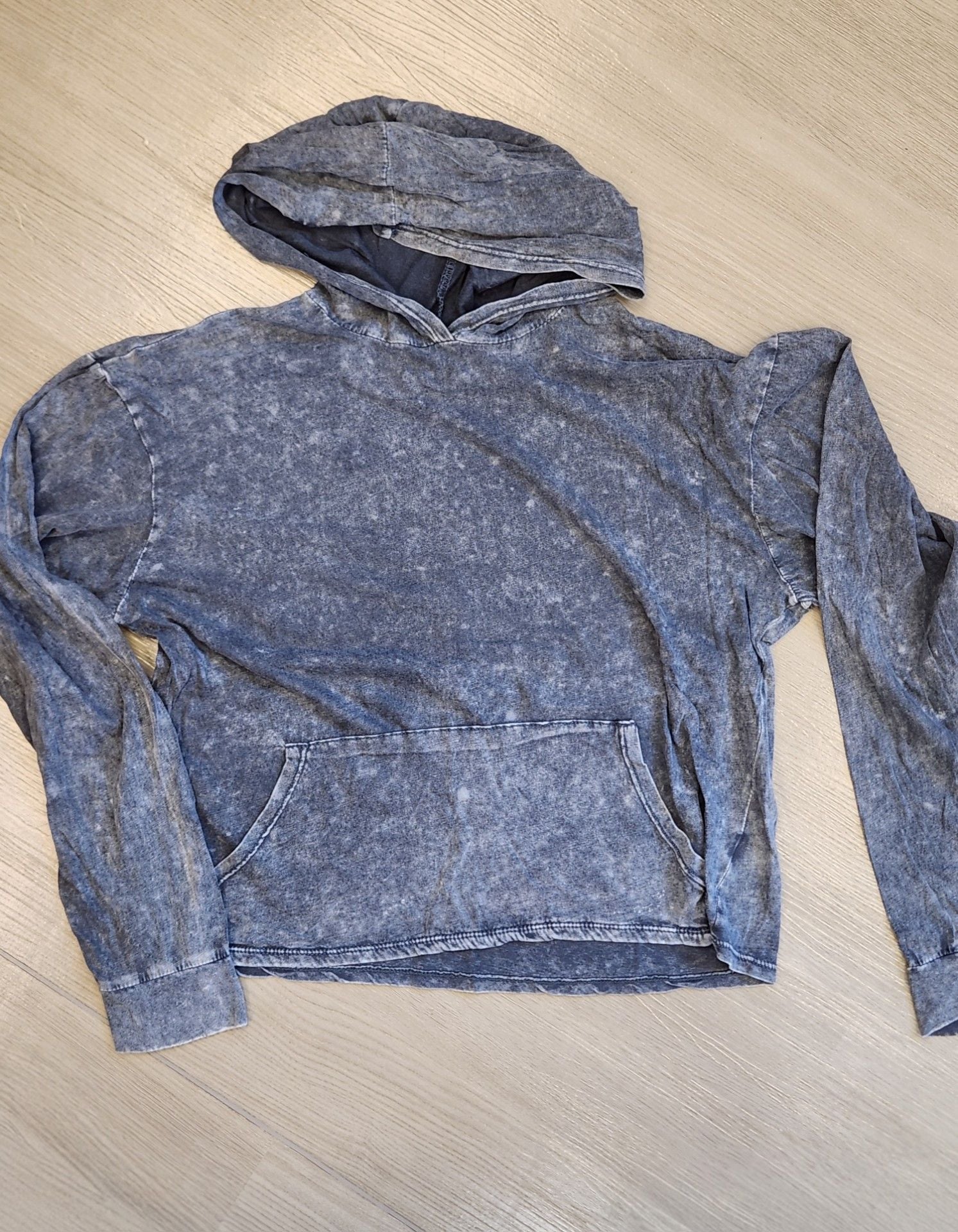 Caution To The Wind Acid Wash Cotton Pullover Hoodie 2