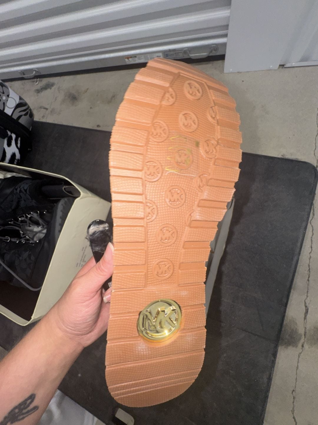 Michael Kors Maddy Tech Canvas Trainer Sneakers in Cream 3