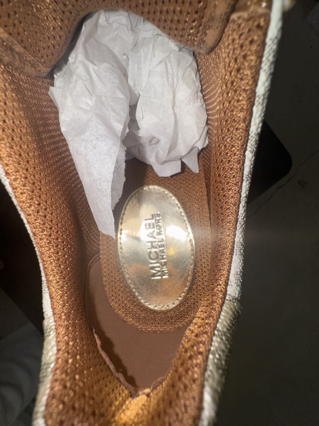 Michael Kors Maddy Tech Canvas Trainer Sneakers in Cream 4