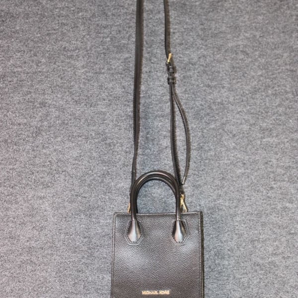 Michael Kors Mercer Extra-Small Pebbled Leather Crossbody Bag