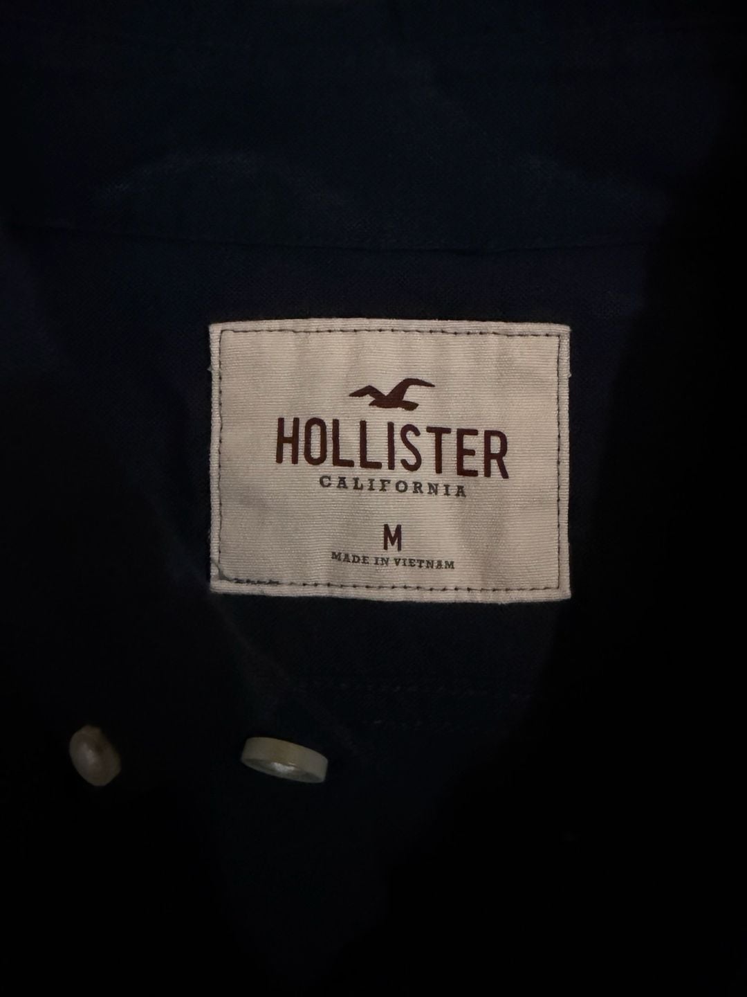 Hollister Men's Long Sleeve Button-Up Shirt in Black 3