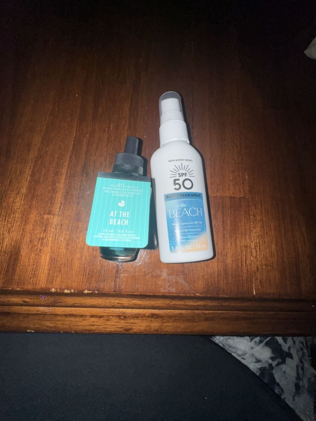 Bath & Body Works At The Beach Home Fragrance Refill and SPF 50 Sunscreen Spray Bundle 1